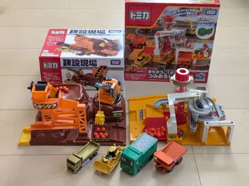 토미카 공사장 건설 현장 세트 미니카 포함 토미카 타운