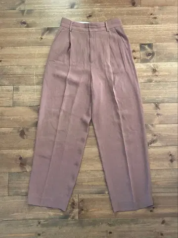 6(ROKU) GEORGETTE TUCK PANTS