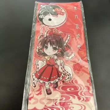 하쿠레이 레이무 아크릴 키링 받침대 포함