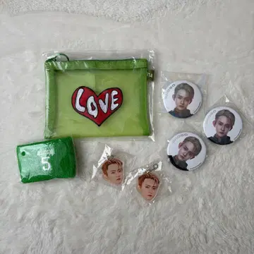 타지마 쇼고 리스트 밴드 & 캔 배지 & 얼굴 참 & 메쉬 파우치