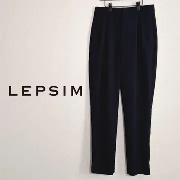 렙심 슬림 레그 테이퍼드 팬츠 턱 포함 오피스 캐주얼 네이비 S