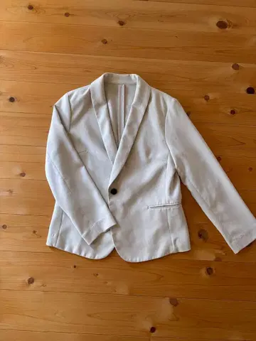 화이트 테일러드 자켓