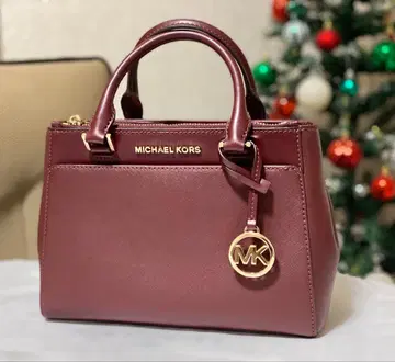 MICHAEL KORS 버건디 핸드백