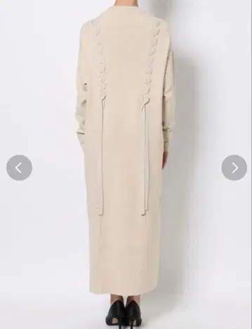 LAGUNA MOON 핸드 스티치 테이프 니트 원피스