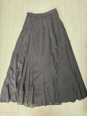 블랙 플레어 스커트 M 사이즈