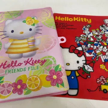 헬로키티 책받침 레모네이드 스탠드 파일 2개 세트