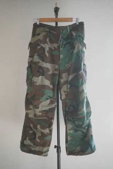미군 실물 M-65 필드 팬츠 우드랜드 카모 MEDIUM-SHORT