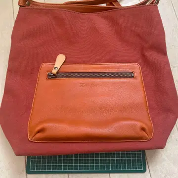 zess fino 캔버스 가죽 숄더백