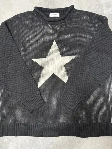 CIAOPANIC 블랙 별 패턴 니트 스웨터
