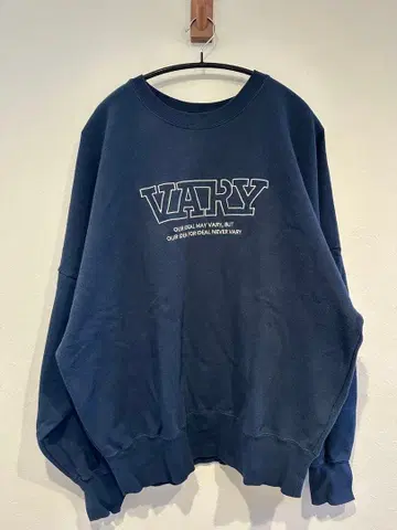 Ungrid 언그리드 오버 사이즈 맨투맨 네이비