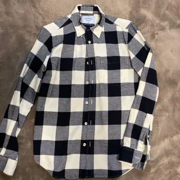 PORTUGUESE FLANNEL 플란넬 셔츠 블랙/화이트 체크