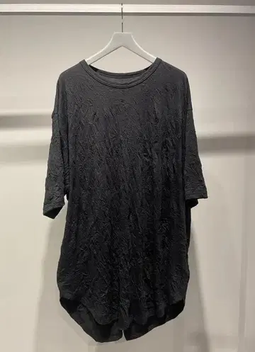 새상품 Ground Y 25SS CATCH WASHER 주름 가공 T셔츠