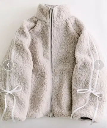 OLIVE des OLIVE 소매 리본 포함 보아 블루종