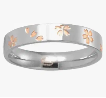 [ 벚꽃 반지 ] 반지 페어링 23호 벚꽃 스테인리스 반지 결혼 약혼