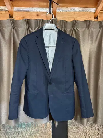 BEAUTY & YOUTH 네이비 테일러드 자켓