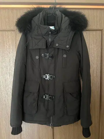 moussy 퍼 달린 모즈 코트