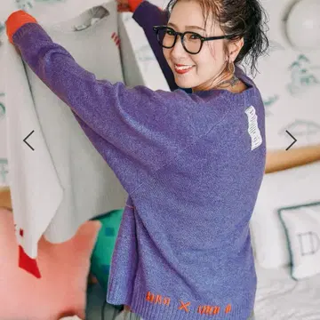 니코앤드 be with M 미사요 배색 돌 풀오버