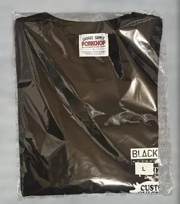 PORK CHOP x BLACKTOP MOTORCYCLE TEE L