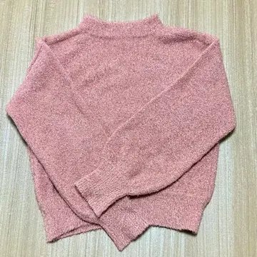 NATURAL BEAUTY BASIC 라메 샤기 니트 핑크