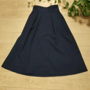 GREEN LABEL RELAXING 플레어 스커트 L 사이즈 네이비