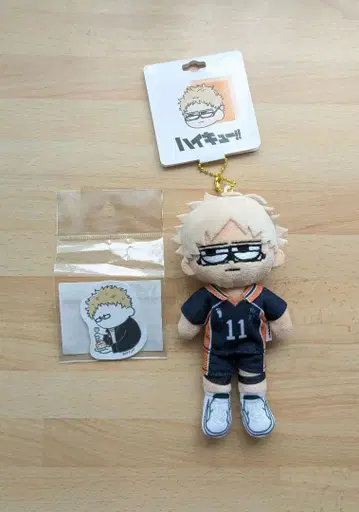 [ 미사용 ] 하이큐!! 지로리 봉제 인형 다이컷 스티커 츠키시마 케이