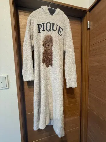pique 후드 부착 룸웨어 토이 푸들