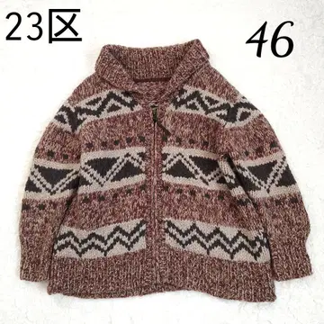 [빅 사이즈] 23구 온워드 카시야마 카우친 핸드 니트 가디건