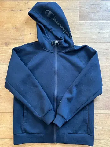 Champion 네이비 후드 부착 후드티