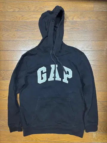 GAP 블랙 플리스 후드티 S 사이즈