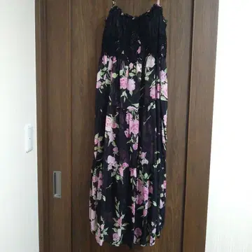 지저스 디아망테 맥시 원피스 2 신 보카시 장미 블랙