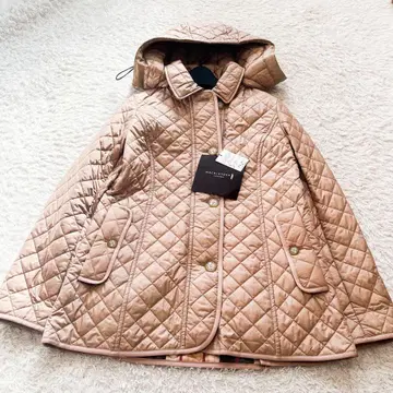 택 포함 매킨토시 런던 퀼팅 자켓 카멜 후드 42