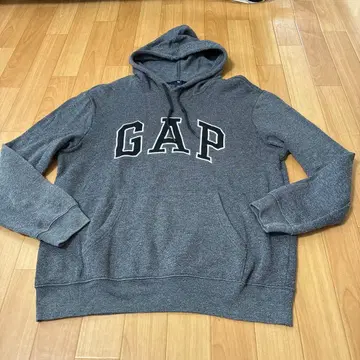 GAP 그레이 로고 후드티 M 사이즈