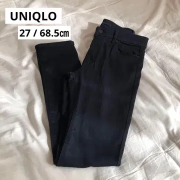 유니클로 울트라 스트레치진 미들 라이즈 2024 모델 블랙