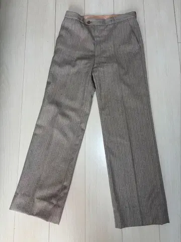 프랑스 구제 의류 스트라이프 팬츠 L 사이즈