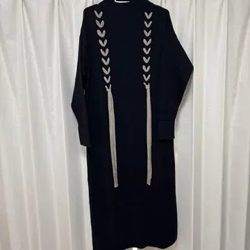 LAGUNA MOON 핸드스티치 테이프 니트 원피스