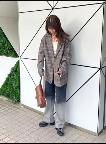 kastane 하이웨스트 스트레이트 데님