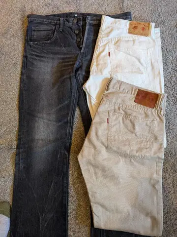 풀카운트 데님 팬츠 3종 세트 32 사이즈