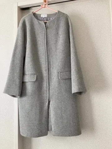 노카라 코트 라이트 그레이