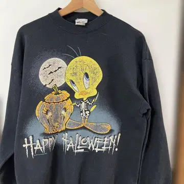 90s Looney Tunes 두꺼운 맨투맨 트레이닝복 트위티