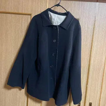 DAKS LONDON 블랙 울 코트 빅 사이즈 13호