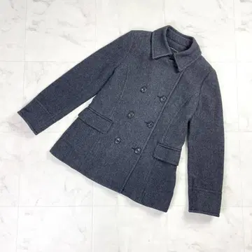 그린 라벨 릴랙싱 울 혼방 피 코트 다크 그레이 40*LD812