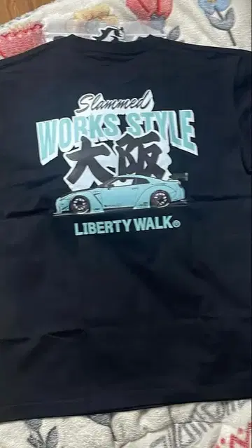 LIBERTY WALK 화이트 T셔츠 오사카 한정판