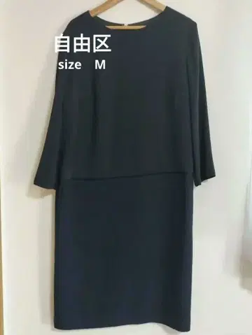 자유구 네이비 긴팔 원피스