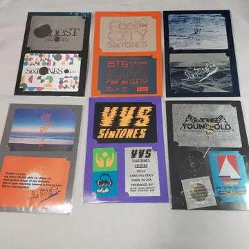 투어 스티커 6장 세트 SixTONES