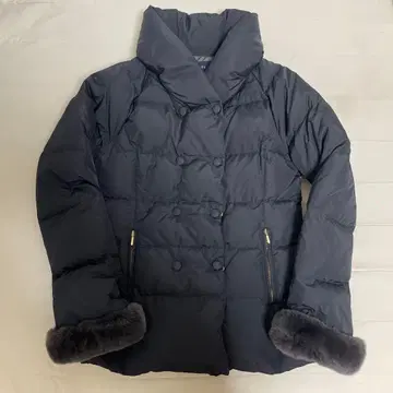 SHIPS 블랙 다운 자켓 퍼 포함