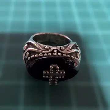 실버 925 크로스 반지