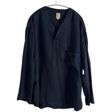 N-592 sunday works 텐셀 풀오버 셔츠 네이비