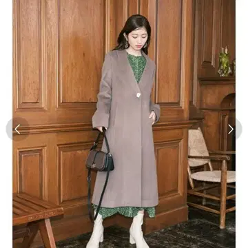 LILY BROWN 릴리 브라운 롱 코트 모카 M