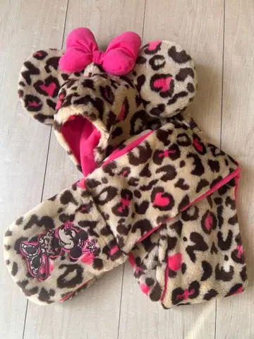 미니 마우스 레오파드 무늬 플리스 캡