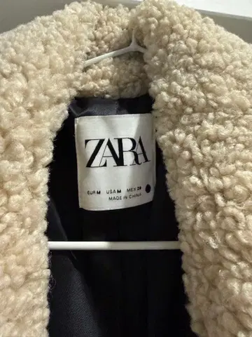 ZARA 보아 코트 택 포함 새상품